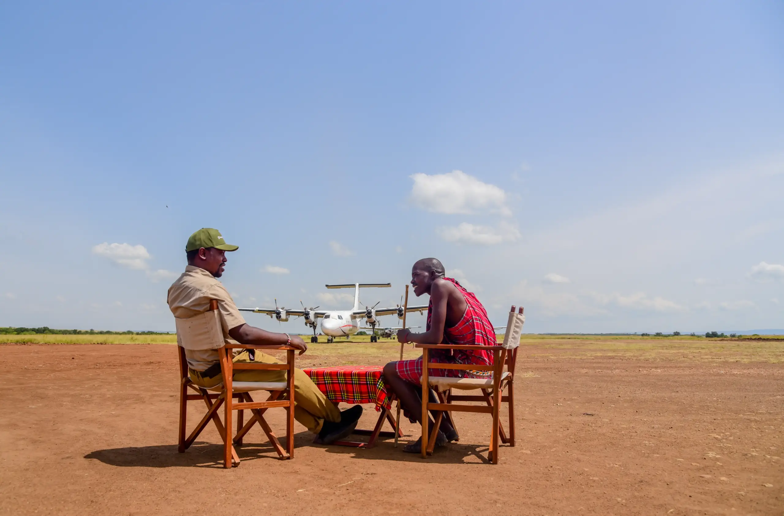 A safari camp in the Maasai Mara